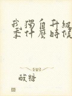 我独自升级第二季什么时候出封面