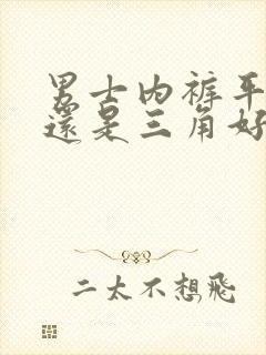 男士内裤平角好还是三角好