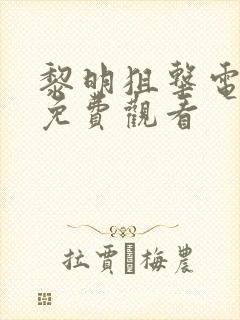 黎明狙击电视剧免费观看