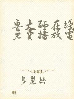 鲁大师在线观看免费播放电视剧最新