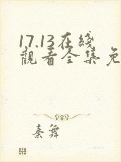 17.13在线观看全集免费完整封面