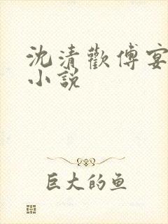 沈清欢傅宴时的小说