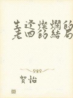 生逢灿烂的日子老四的结局