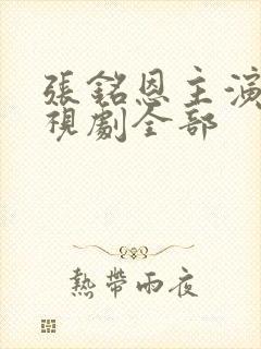 张铭恩主演的电视剧全部