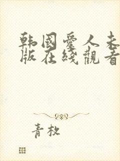 韩国爱人未删减版在线观看