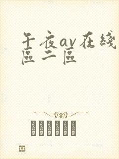午夜av在线一区二区