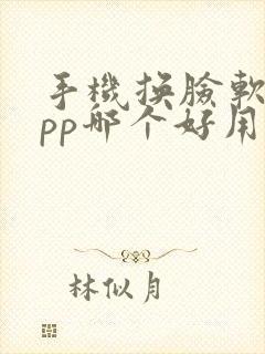 手机换脸软件app哪个好用