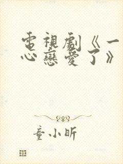 电视剧《一不小心恋爱了》封面