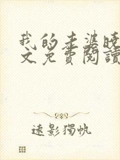 我的老婆晓馨全文免费阅读