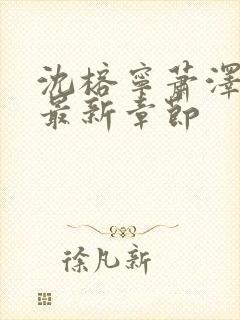 沈榕宁萧泽小说最新章节