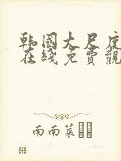 韩国大尺度电影在线免费观看