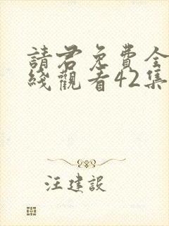 请君免费全集在线观看42集