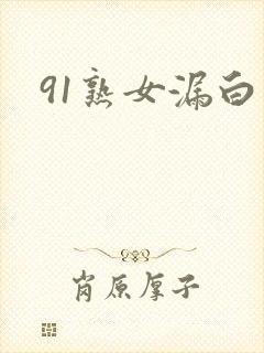 91熟女漏白浆封面