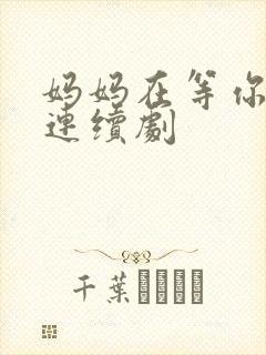 妈妈在等你电视连续剧封面