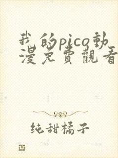 我的pico动漫免费观看完整版在线