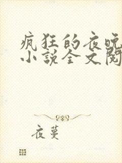 疯狂的夜晚苏柔小说全文阅读