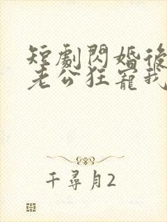 短剧闪婚后千亿老公狂宠我