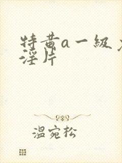 特黄a一级免费淫片