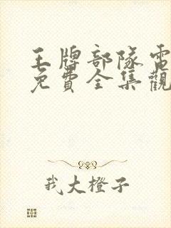 王牌部队电视剧免费全集观看