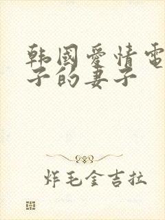 韩国爱情电影儿子的妻子封面