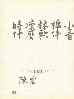 时凛林棉小说用什么软件看