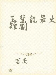 王慧龙最火十部短剧封面