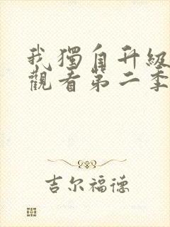 我独自升级在线观看第二季13