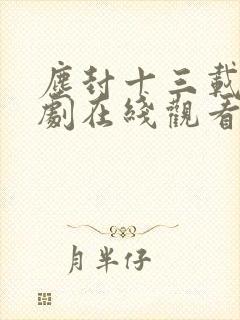 尘封十三载电视剧在线观看免费