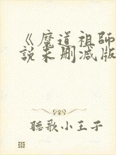 《魔道祖师》小说未删减版封面