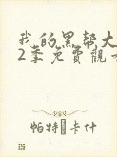 我的黑帮大佬第2季免费观看