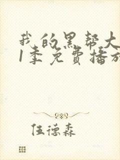 我的黑帮大佬第1季免费播放在线观看