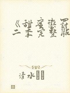 《甜蜜惩罚》第二季完整版在线观看