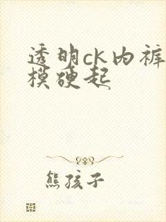 透明ck内裤男模硬起