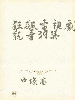 狂飙电视剧免费观看39集