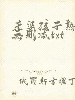 老婆孩子热炕头无删减txt