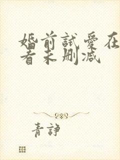 婚前试爱在线观看未删减