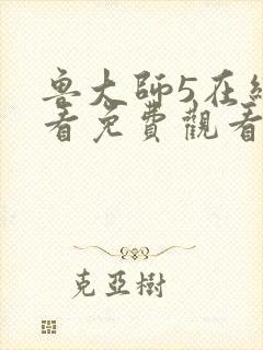 鲁大师5在线观看免费观看电视剧