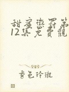 甜蜜惩罚第一季12集免费观看完整版