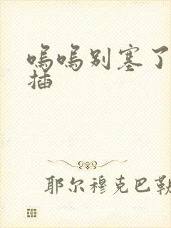 呜呜别塞了啊抽插