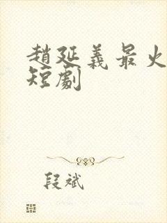 赵延义最火十部短剧