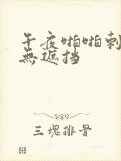 午夜啪啪刺激爽无遮挡