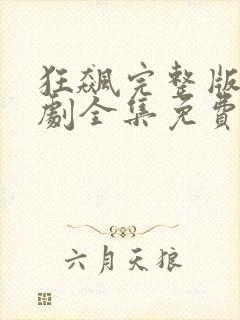 狂飙完整版电视剧全集免费播放