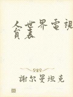 人世界电视剧演员表