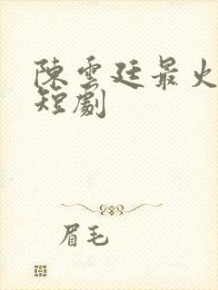 陈云廷最火十部短剧封面