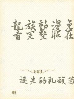 龙族动漫免费观看完整版在线观看