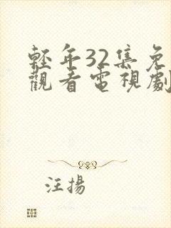 轻年32集免费观看电视剧