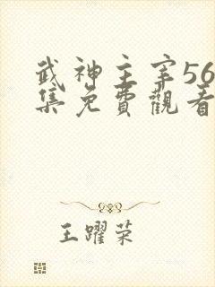 武神主宰560集免费观看