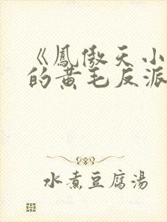 《凤傲天小说里的黄毛反派也想幸福》