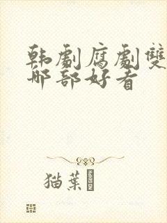 韩剧腐剧双男主哪部好看