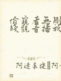 偷窥者无删减在线观看播放